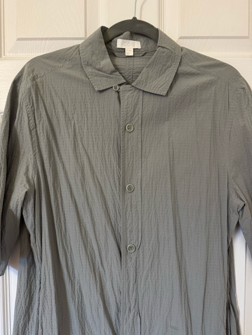 COS Grey Button Up - Picture 3 of 5